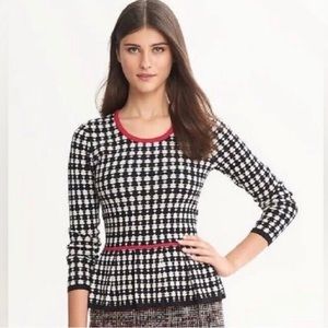 Banana republic, peplum, houndstooth sweater!